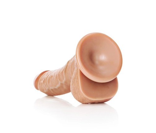 Curved Realistic Dildo with Balls and Suction Cup - 8 / 20,5 cm