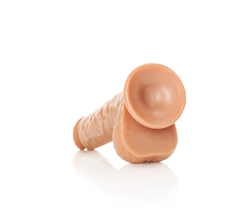 Straight Realistic Dildo with Balls and Suction Cup - 7 / 18 cm