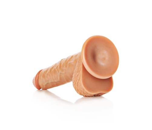 Straight Realistic Dildo with Balls and Suction Cup - 8 / 20,5 cm