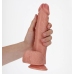 Straight Realistic Dildo with Balls and Suction Cup - 9 / 23 cm