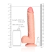 Straight Realistic Dildo with Balls and Suction Cup - 10 / 25,5 cm