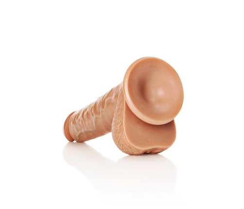 Straight Realistic Dildo with Balls and Suction Cup - 11 / 28 cm