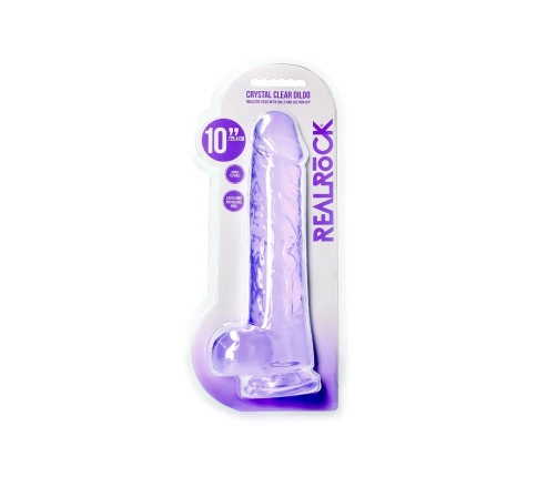 Realistic Dildo with Balls - 10 / 25,4 cm