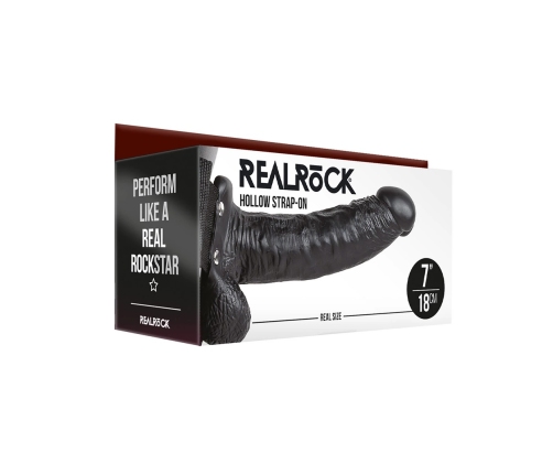 Hollow Strap-On with Balls - 7 / 18 cm
