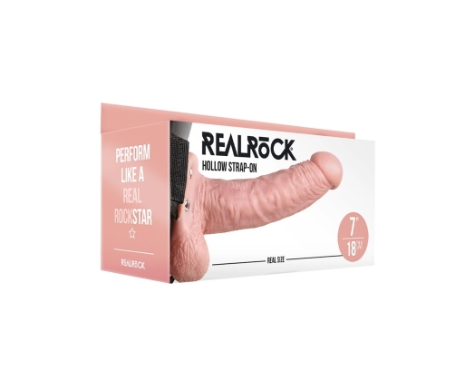 Hollow Strap-On with Balls - 7 / 18 cm