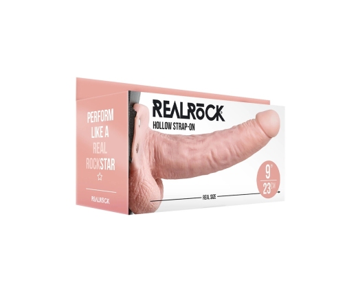 Hollow Strap-On with Balls - 9 / 23 cm