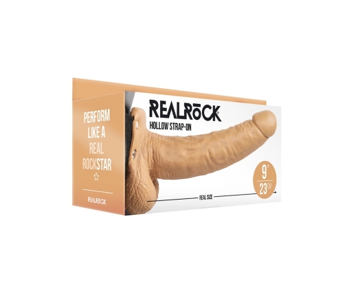 Hollow Strap-On with Balls - 9 / 23 cm