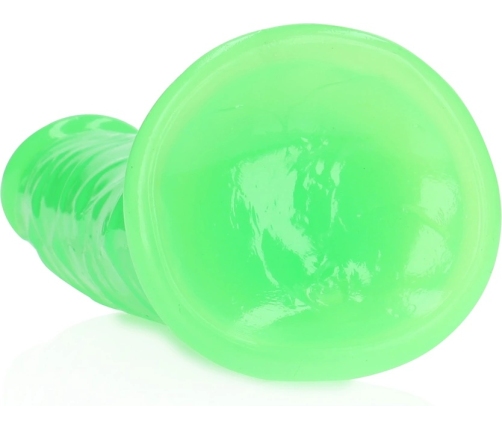 Slim Realistic Dildo with Suction Cup - Glow in the Dark - 7'' / 18 cm