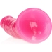Slim Realistic Dildo with Suction Cup - Glow in the Dark - 7'' / 18 cm