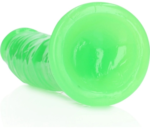 Slim Realistic Dildo with Suction Cup - Glow in the Dark - 8'' / 20 cm