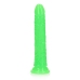 Slim Realistic Dildo with Suction Cup - Glow in the Dark - 8'' / 20 cm