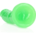 Slim Realistic Dildo with Suction Cup - Glow in the Dark - 8'' / 20 cm