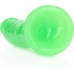 Slim Realistic Dildo with Suction Cup - Glow in the Dark - 8'' / 20 cm