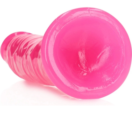 Slim Realistic Dildo with Suction Cup - Glow in the Dark - 8'' / 20 cm