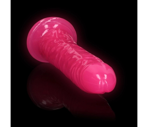 Slim Realistic Dildo with Suction Cup - Glow in the Dark - 9'' / 22,5 cm