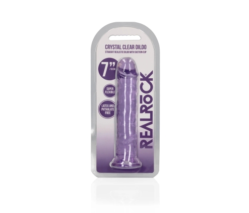 Straight Realistic Dildo with Suction Cup - 7'' / 18