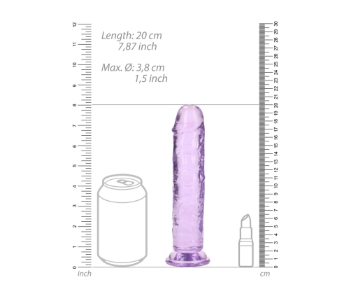 Straight Realistic Dildo with Suction Cup - 7'' / 18