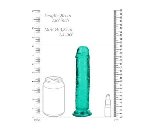 Straight Realistic Dildo with Suction Cup - 7'' / 18