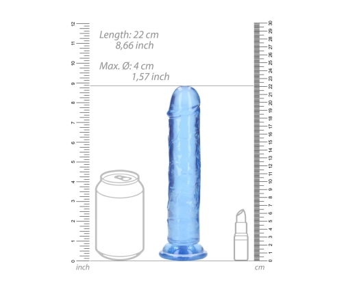 Straight Realistic Dildo with Suction Cup - 8'' / 20