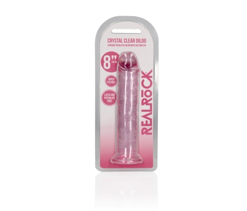 Straight Realistic Dildo with Suction Cup - 8'' / 20