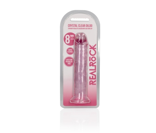 Straight Realistic Dildo with Suction Cup - 8'' / 20