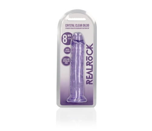 Straight Realistic Dildo with Suction Cup - 8'' / 20