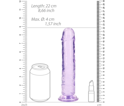 Straight Realistic Dildo with Suction Cup - 8'' / 20