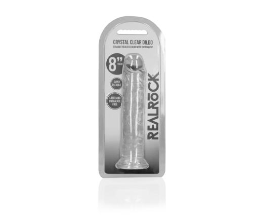 Straight Realistic Dildo with Suction Cup - 8'' / 20