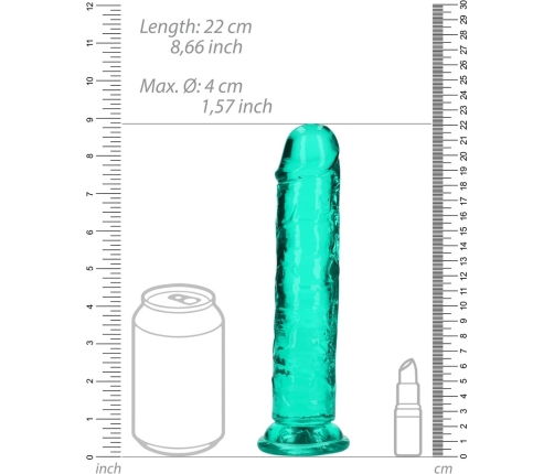 Straight Realistic Dildo with Suction Cup - 8'' / 20