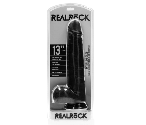 Extra Large Straight with Balls 13 / 33 cm - Black