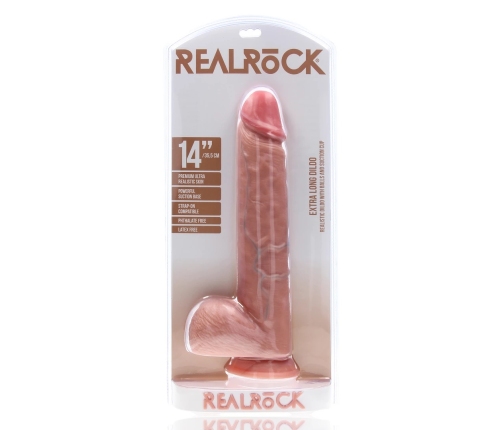 Extra Large Straight with Balls 14 / 35,5 cm - Flesh
