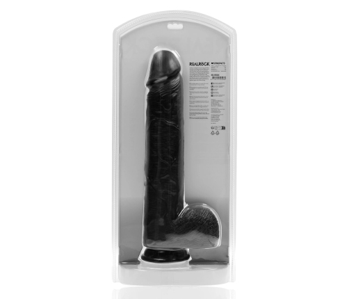 Extra Large Straight with Balls 15 / 38 cm - Black