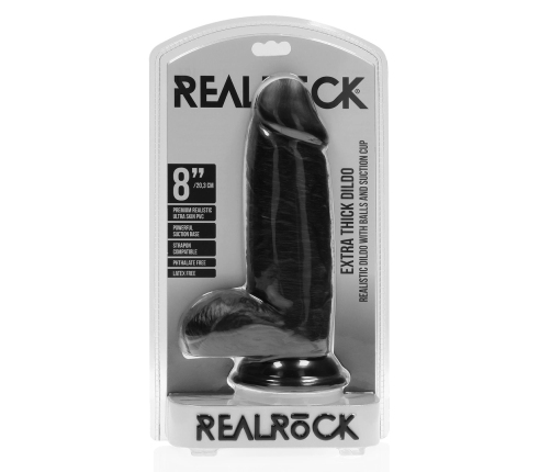 Extra Thick Straight with Balls 8 / 20,3 cm - Black