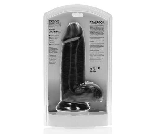 Extra Thick Straight with Balls 8 / 20,3 cm - Black