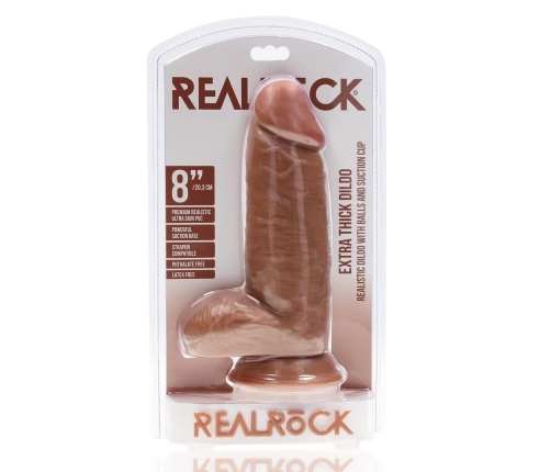 Extra Thick Straight with Balls 8 / 20,3 cm - Tan
