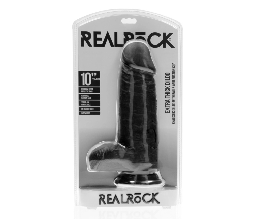Extra Thick Straight with Balls 10 / 25,4 cm - Black