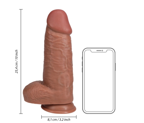 Extra Thick Straight with Balls 10 / 25,4 cm - Tan