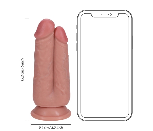 Two in One Dildo 5/6 - 12,7/15,2 cm - Flesh