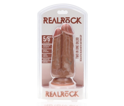 Two in One Dildo 5/6 - 12,7/15,2 cm - Tan