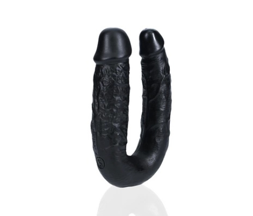 U Shaped Double Dildo 5 / 12,7 cm - Black