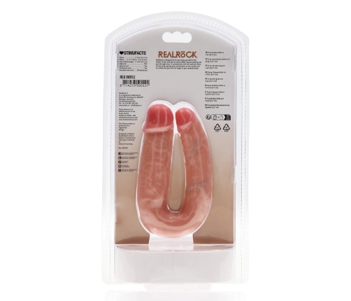 U Shaped Double Dildo 5 / 12,7 cm - Flesh