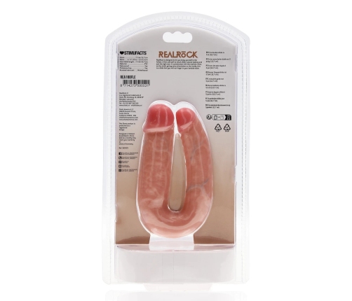 U Shaped Double Dildo 5 / 12,7 cm - Flesh