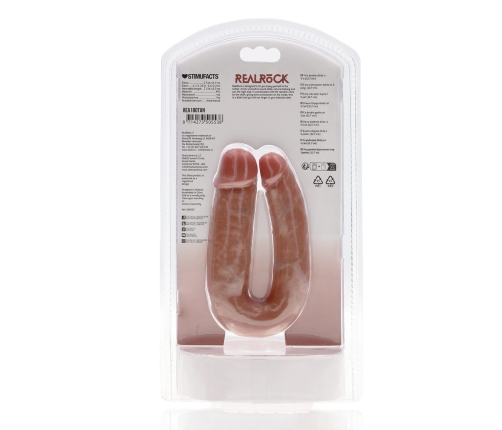 U Shaped Double Dildo 5 / 12,7 cm - Tan