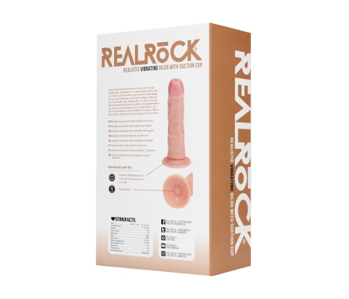 Vibrating Regular Curved Cock - 6 / 15,5 cm - Flesh
