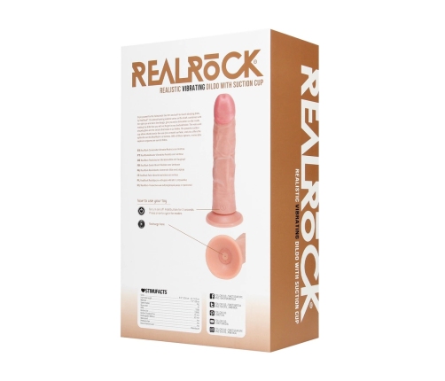 Vibrating Regular Curved Cock - 8 / 20,5 cm - Flesh