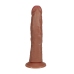 Vibrating Regular Curved Cock - 8 / 20,5 cm - Tan