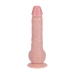 Vibrating Regular Straight Cock with Balls - 7 / 18 cm - Flesh