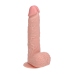 Vibrating Regular Straight Cock with Balls - 7 / 18 cm - Flesh