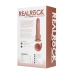 Vibrating Regular Straight Cock with Balls - 7 / 18 cm - Tan