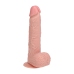 Vibrating Regular Straight Cock with Balls - 9 / 23 cm - Flesh